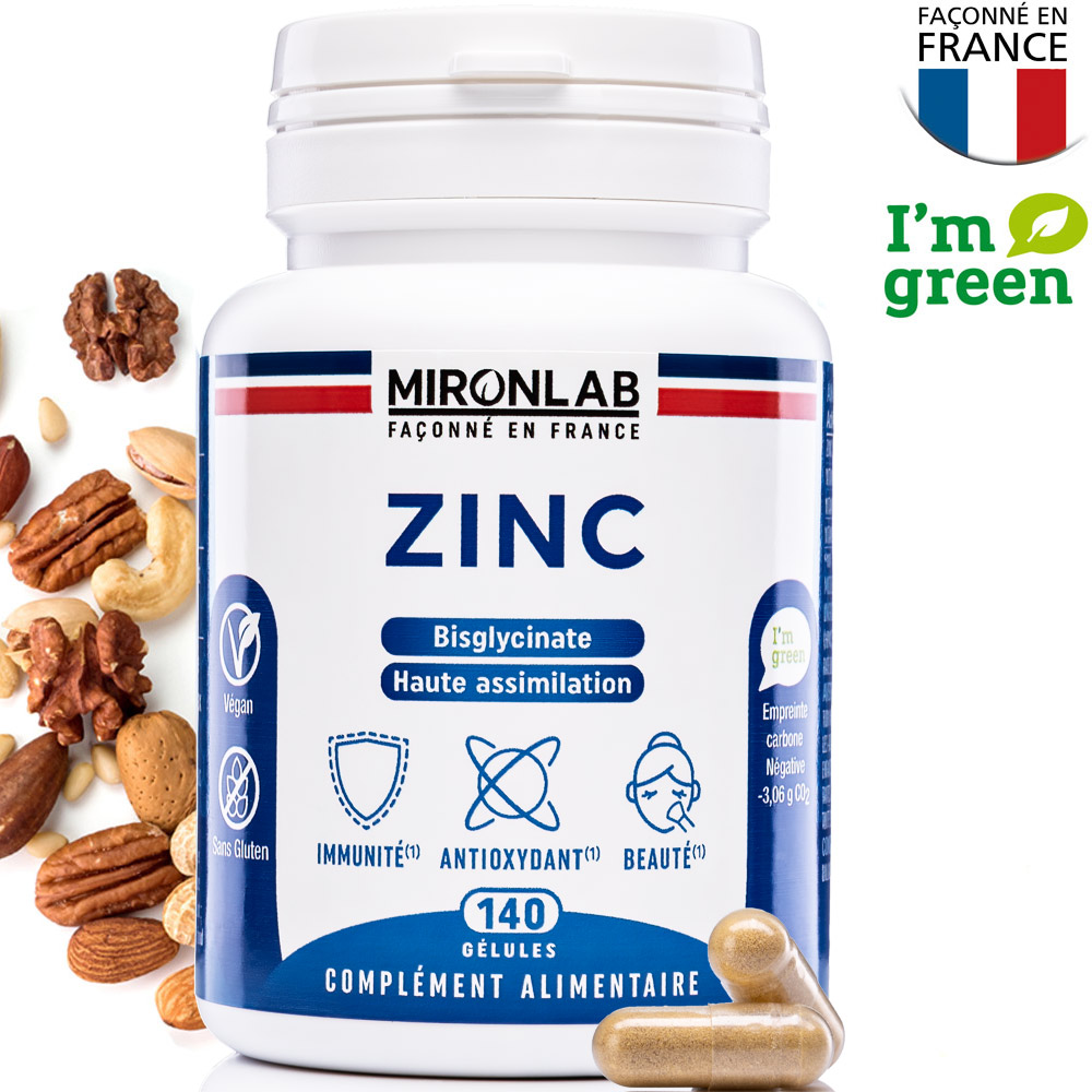 Zinc Vertus, indications utilisations et analyses MironLab