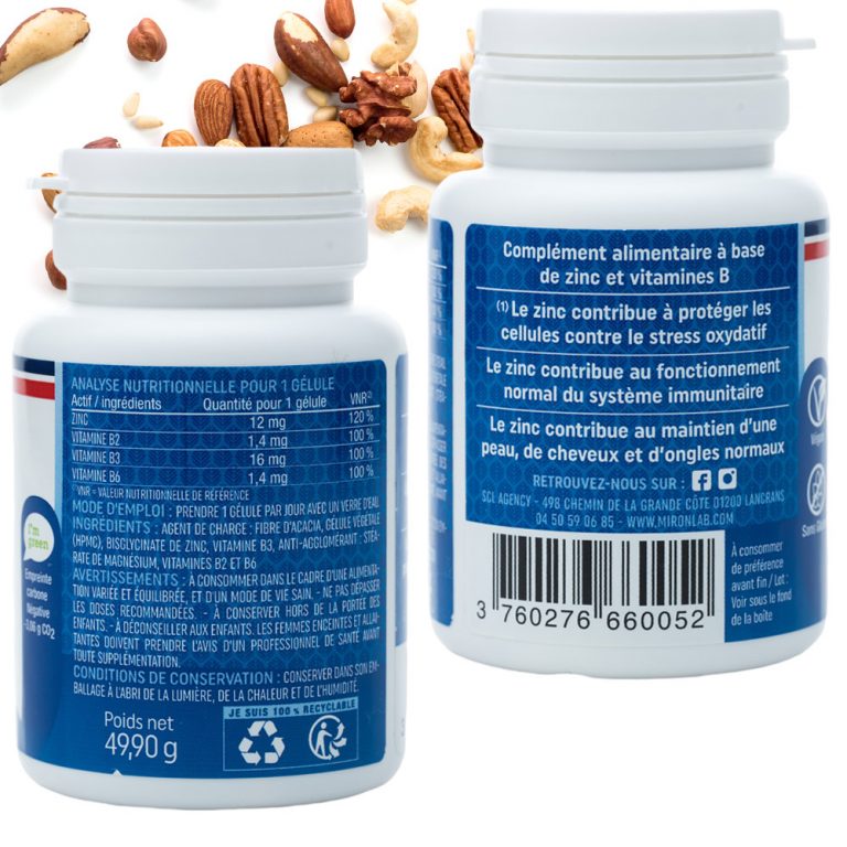 Achat de Zinc Bisglycinate Chelaté MironLab