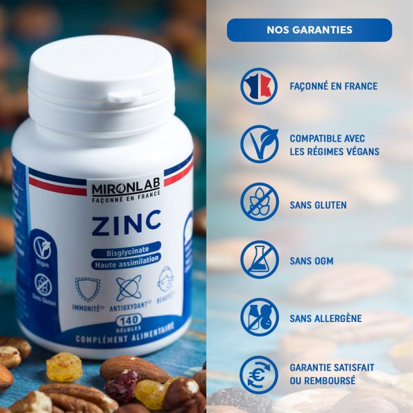 Achat de Zinc Bisglycinate Chelaté MironLab