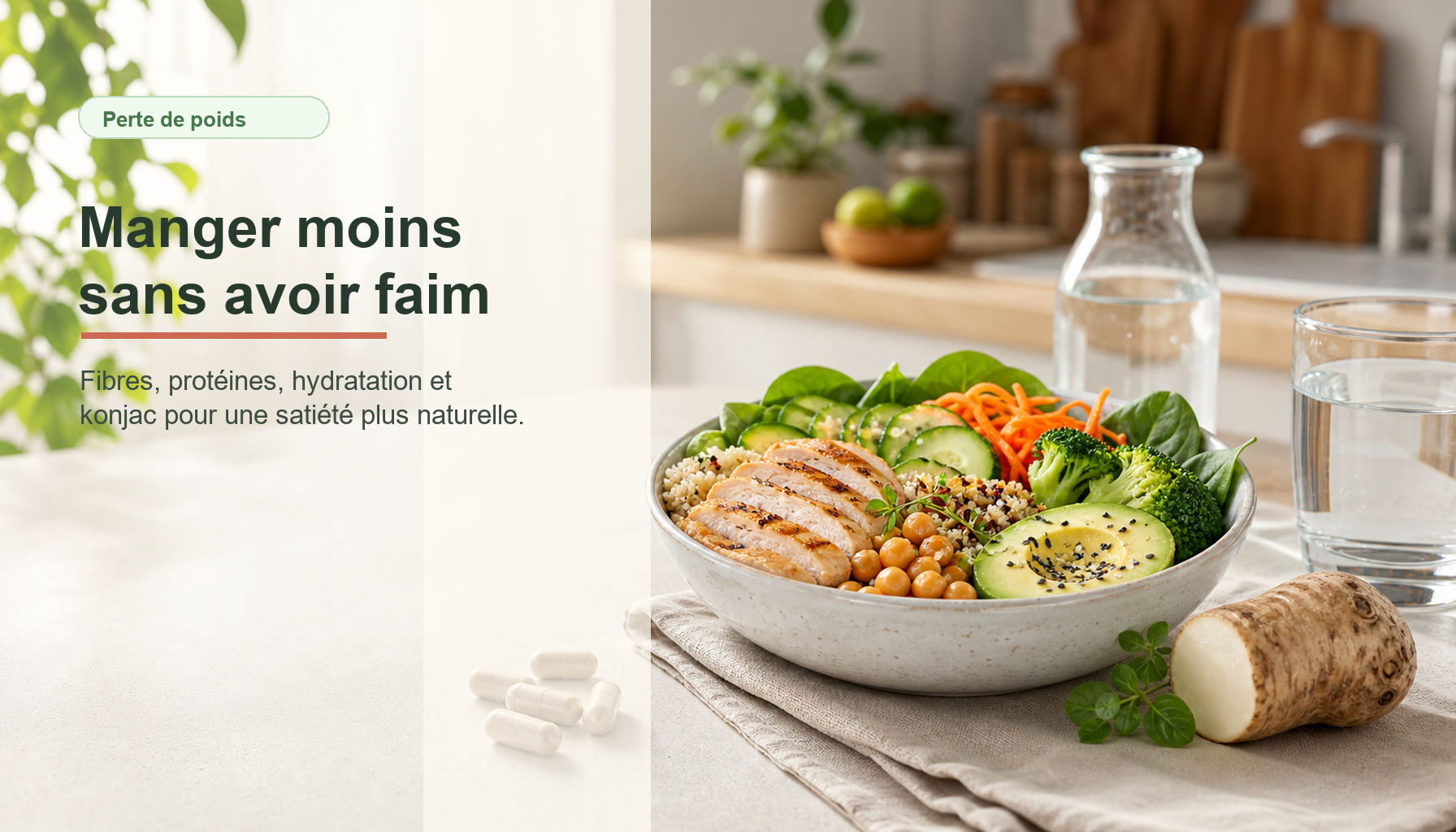 manger moins sans avoir faim pendant une perte de poids