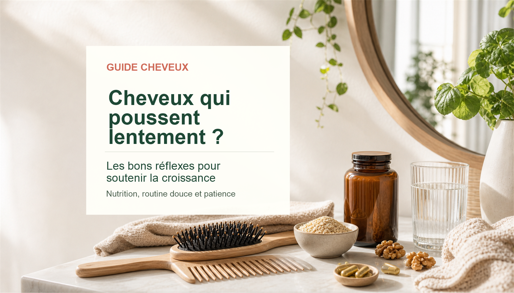 cheveux qui poussent lentement