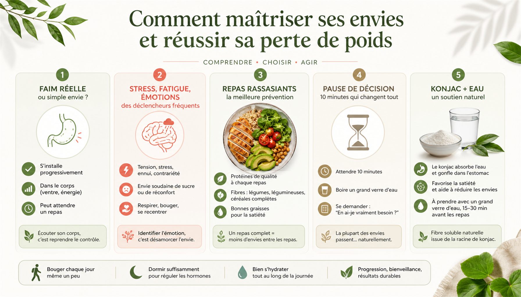 Infographie comment contrôler ses envies de manger