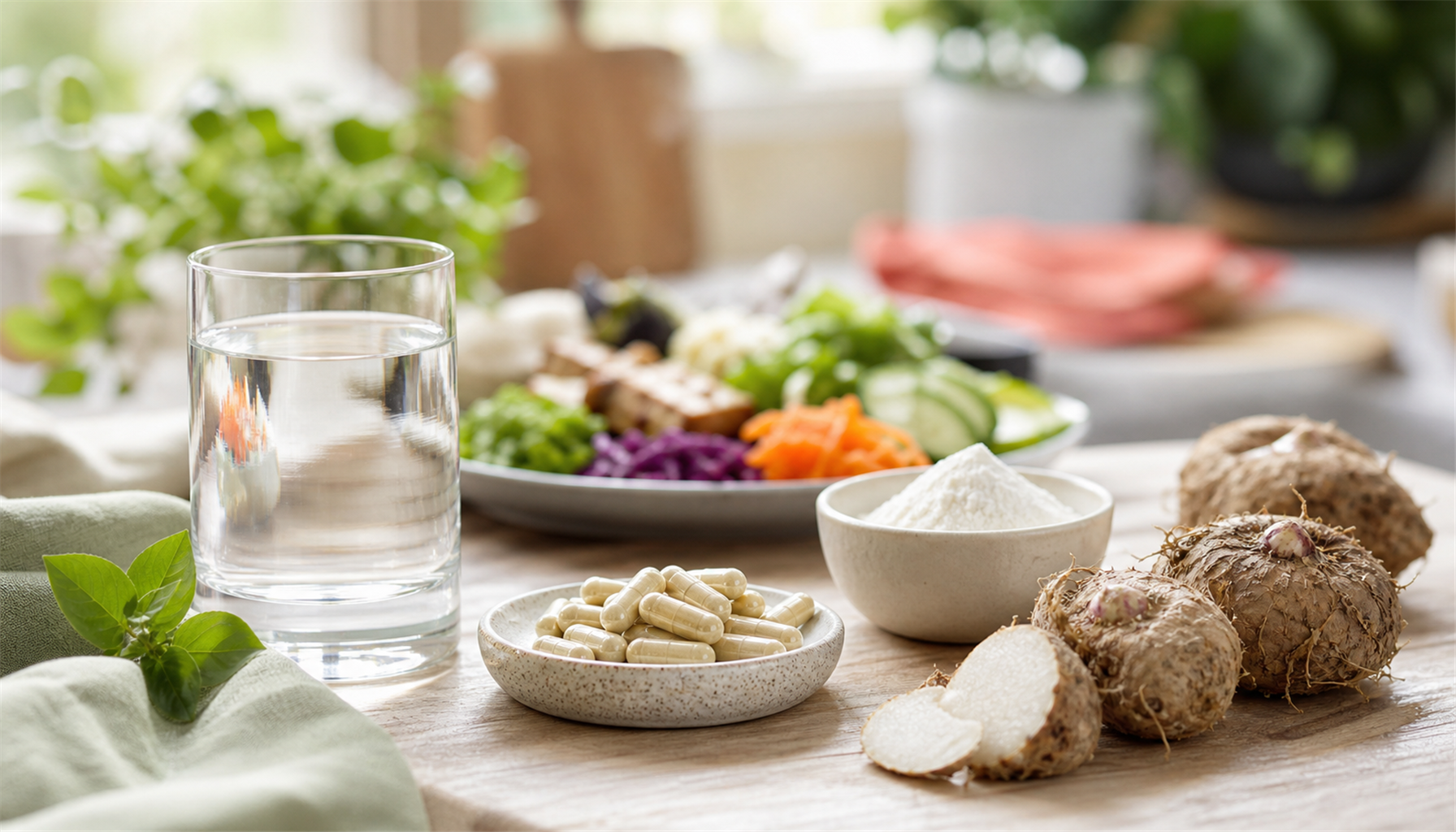 konjac glucomannane satiété